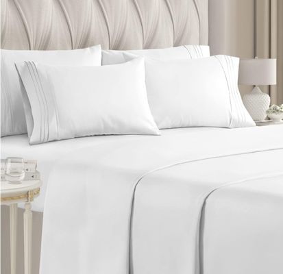 Une photo montre des draps en bambou durables pour un sommeil soyeux et confortable