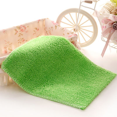 Servette de nettoyage de cuisine en microfibre rectangulaire avec tissu à petites rayures et logo du client
