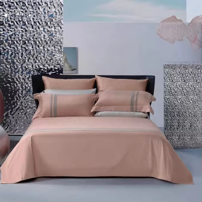 60s Compte de tissu 100% coton 4 pièces Lit de lit Lit de lit ensemble avec couverture de lit
