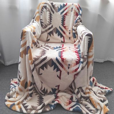 Couverture en sherpa en flanelle pour la literie du roi et de la reine Couverture en polyester tissé de taille jumelle