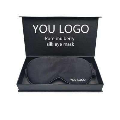 Logo personnalisé Étiquette Pure 100% Masque pour les yeux en soie de mûrier pour dormir