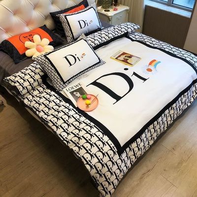 Grade A ponçage 100% polyester 3D imprimé taille king lit de luxe ensemble pour couverture de lit