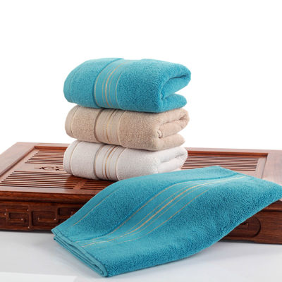 Modèle rayé 100% coton épaississement serviettes absorbante douce pour la peau, séchage rapide