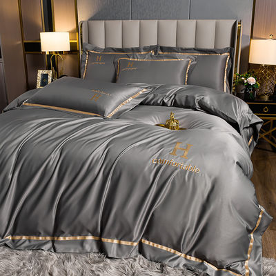 Couchette en polyester brodée sur mesure pour la fin chambre de luxe de style moderne