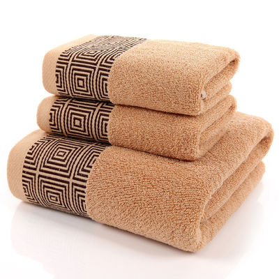 Absorbant épaissis 3 pièces / 1 ensemble serviettes pour la maison Hôtel cadeau Durable 100% coton