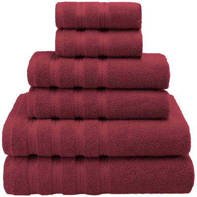 Marque personnalisée de luxe Dobby Border 100% serviette en coton pour douche de salle de bain pour adultes