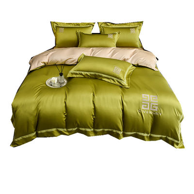 100% polyester tencel bordure lit ensemble 4 PCS boîte cadeau 1,5m 1,8m lit drap couverture