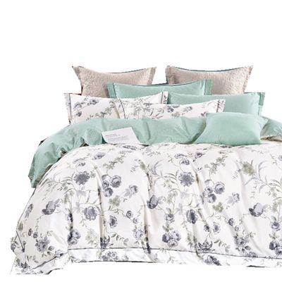 40s 100% de coton pur Lit ensemble Impression Lit Lit Couette Couverture Ensembles pour la maison Colorant