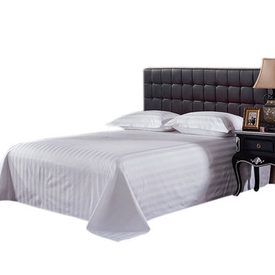 Compte de tissu 40 Populaire Pure 100% coton Lit satiné Blanc Ensemble de literie de lin adapté