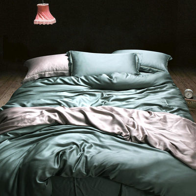 Ensemble de couchettes pour la maison Oeko-tex Certifié Lenzing Tencel Couverture de couette et feuille de lit en soie douce