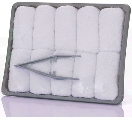 25*25cm Logo Blanc Avion Palette de coton serviette Antipilling et les rides s'estomper Facile soins