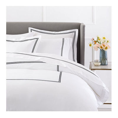 Couverture de couette brodée de luxe de style européen et américain 400TC
