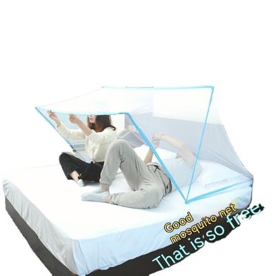 Tente à moustiquaires pliée d'été pour adultes 100% polyester portable pop up chambre à coucher patio