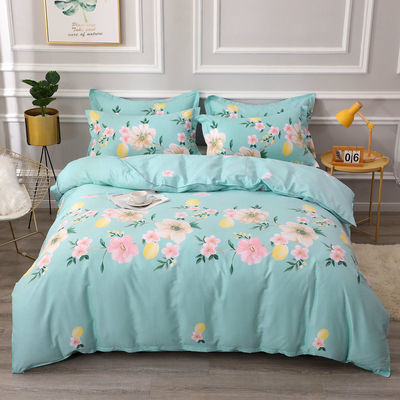 Couleur personnalisée Lit de lit de luxe Couverture de lit pour 4 pièces