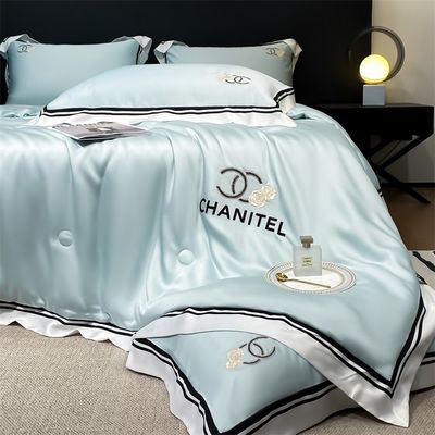 Couette brodée en soie lavée à usage domestique 4 pièces pour un sommeil confortable et sain