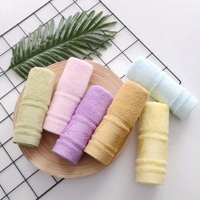 Servette en fibre de bambou chaude en jacquard 25*50 cm pour le nettoyage ménager doux et absorbant