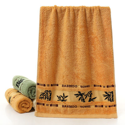 Logo personnalisé serviette en fibre de bambou Jacquard douce et absorbante pour le nettoyage domestique