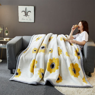 Couverture Raschel saisonnière toute saison Lit de luxe Imprimé Chambre à coucher à la maison