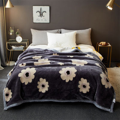 Couverture Raschel saisonnière toute saison Lit de luxe Imprimé Chambre à coucher à la maison