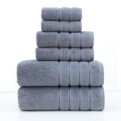 Logo personnalisé Hôtel serviette de bain ensemble 100% coton serviette de salle de bain durable pour la maison