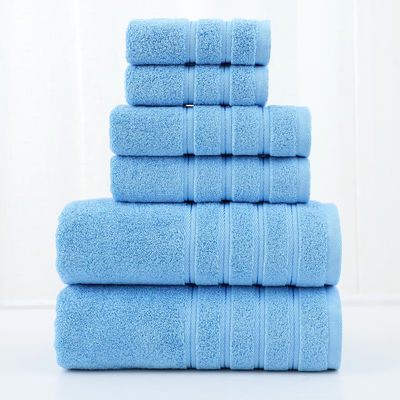 Logo personnalisé Hôtel serviette de bain ensemble 100% coton serviette de salle de bain durable pour la maison