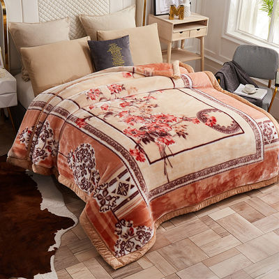 Couverture en polyester tissé pour lit de luxe couverture imprimée pour la maison en hiver