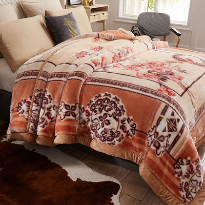 Couverture en polyester tissé pour lit de luxe couverture imprimée pour la maison en hiver