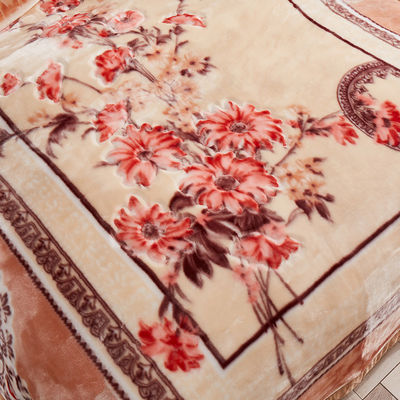 Couverture en polyester tissé pour lit de luxe couverture imprimée pour la maison en hiver