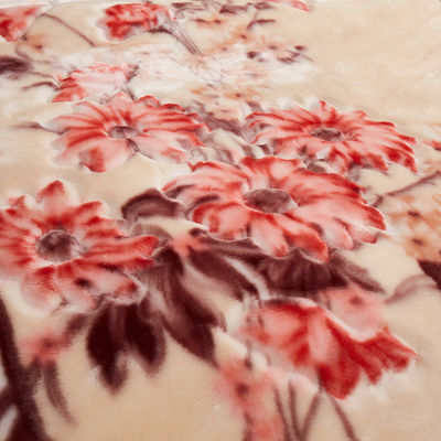 Couverture en polyester tissé pour lit de luxe couverture imprimée pour la maison en hiver