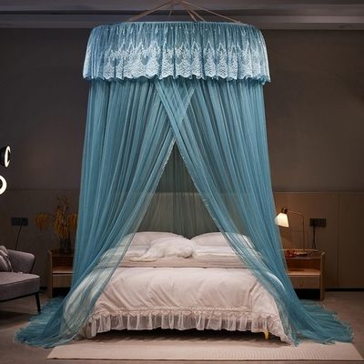 300tc comptez les fils magnifique coupole de dentelle moustiquaire pour les modèles de lit personnalisés