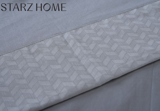 Couleur 100% coton bordures de lit d'hôtel avec construction perméable à l'air