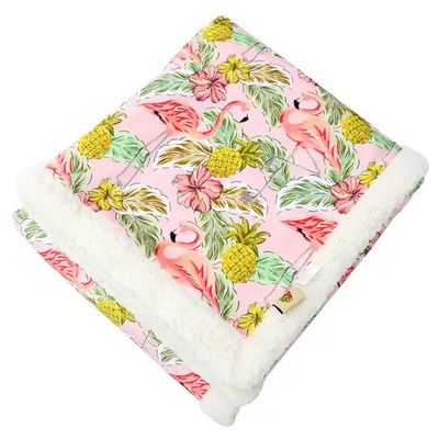 Noël personnalisé imprimé sherpa lancer doux doux et confortable en peluche de laine couvertures pour le canapé Lit d'hiver