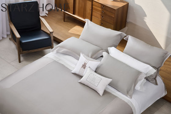 Ensemble de draps en coton de dinde 4 pièces Ensemble tissé hypoallergénique Lit en microfibre brossé