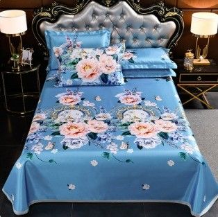 Type de literie de mariage moderne de 2024 Four-piece Wedding Kit Ice Silk Mat