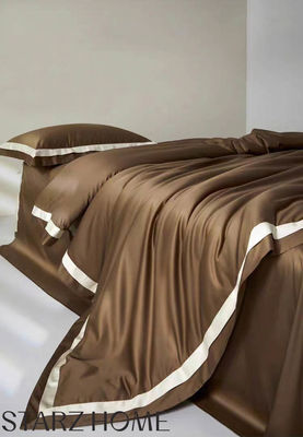 Ensemble de literie en coton 100% couverture de couette et drap de lit pour les hôtels de luxe 5 étoiles