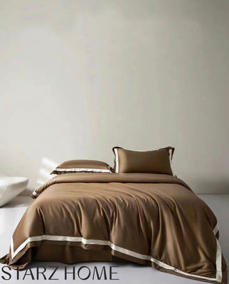 Ensemble de literie en coton 100% couverture de couette et drap de lit pour les hôtels de luxe 5 étoiles