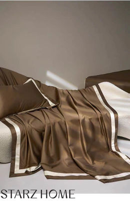 Ensemble de literie en coton 100% couverture de couette et drap de lit pour les hôtels de luxe 5 étoiles