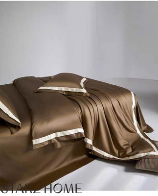 Ensemble de literie en coton 100% couverture de couette et drap de lit pour les hôtels de luxe 5 étoiles