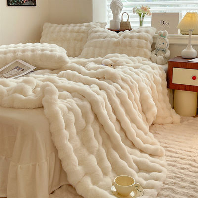 Couverture chaude d'automne et d'hiver épaissie Couverture de sieste 200x230 cm pour les nuits de détente
