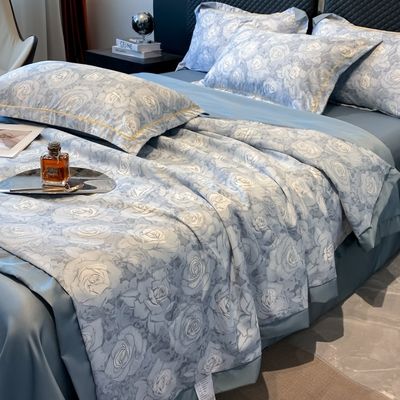 Normes nationales de couleur de qualité de la fermeté de la glace de la soie Lit ensemble Lit couverture pour lit de 2,0 m