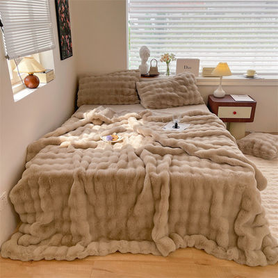 Couverture chaude d'automne et d'hiver épaissie Couverture de sieste 200x230 cm pour les nuits de détente