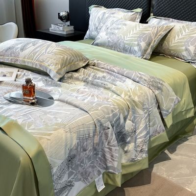 Normes nationales de couleur de qualité de la fermeté de la glace de la soie Lit ensemble Lit couverture pour lit de 2,0 m