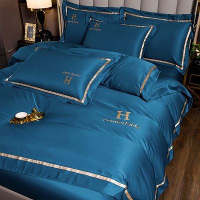 Couvertures de lit de luxe non jetables de la soie glacée pour un sommeil confortable