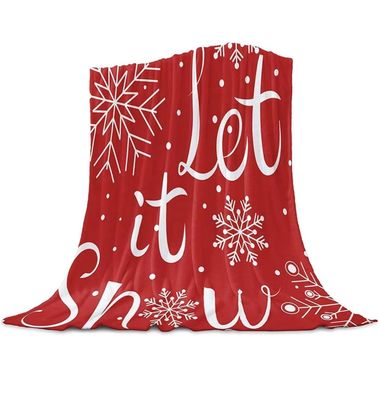 T-shirt de Noël imprimé couverture en flanelle super douce Lit durable pour enfants