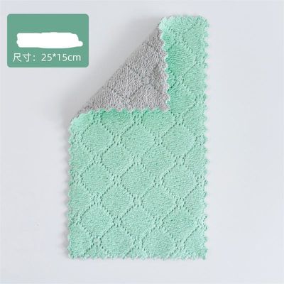 Tissu de nettoyage de cuisine de tous les jours avec absorption de l'eau à double face et motif ondulé