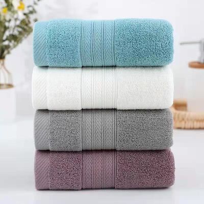 Ensemble de serviettes d'hôtel de luxe Logo brodé sur mesure 100% coton Blanc bain serviettes à main et visage