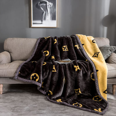 Couvertures de lit à motifs brossés et moelleux pour l'hiver