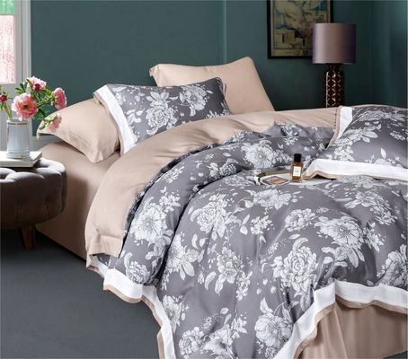 Modèle sans fin de type 300tc compteur de fils draps en fleurs imprimés 100% coton