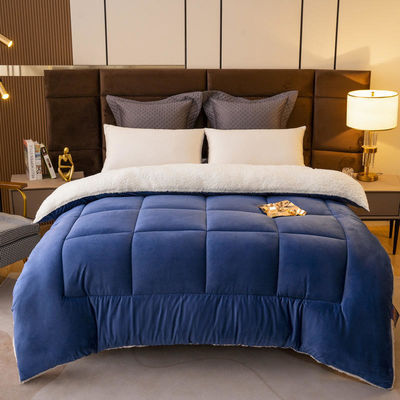 Oeko-Tex certifié rose clair ensemble de couette solide pour lit jumeau pour adolescents design tricoté