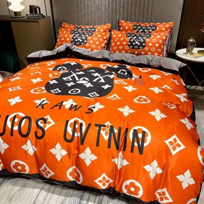 Couverture de lit 100% polyester 3D imprimé Lit de luxe draps de lit style moderne